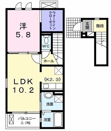 サンエールの物件間取画像